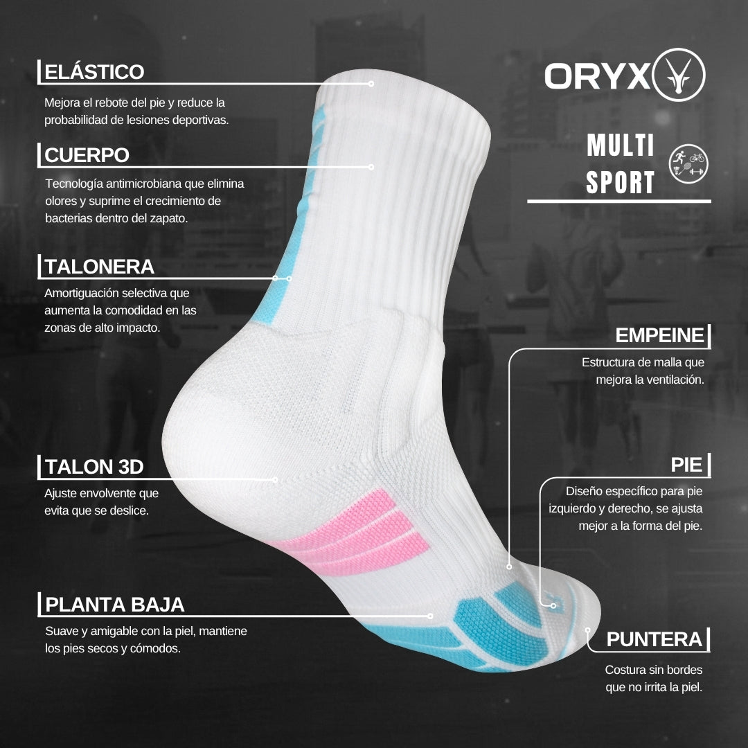 Calcetín Multisport Azul Zafiro