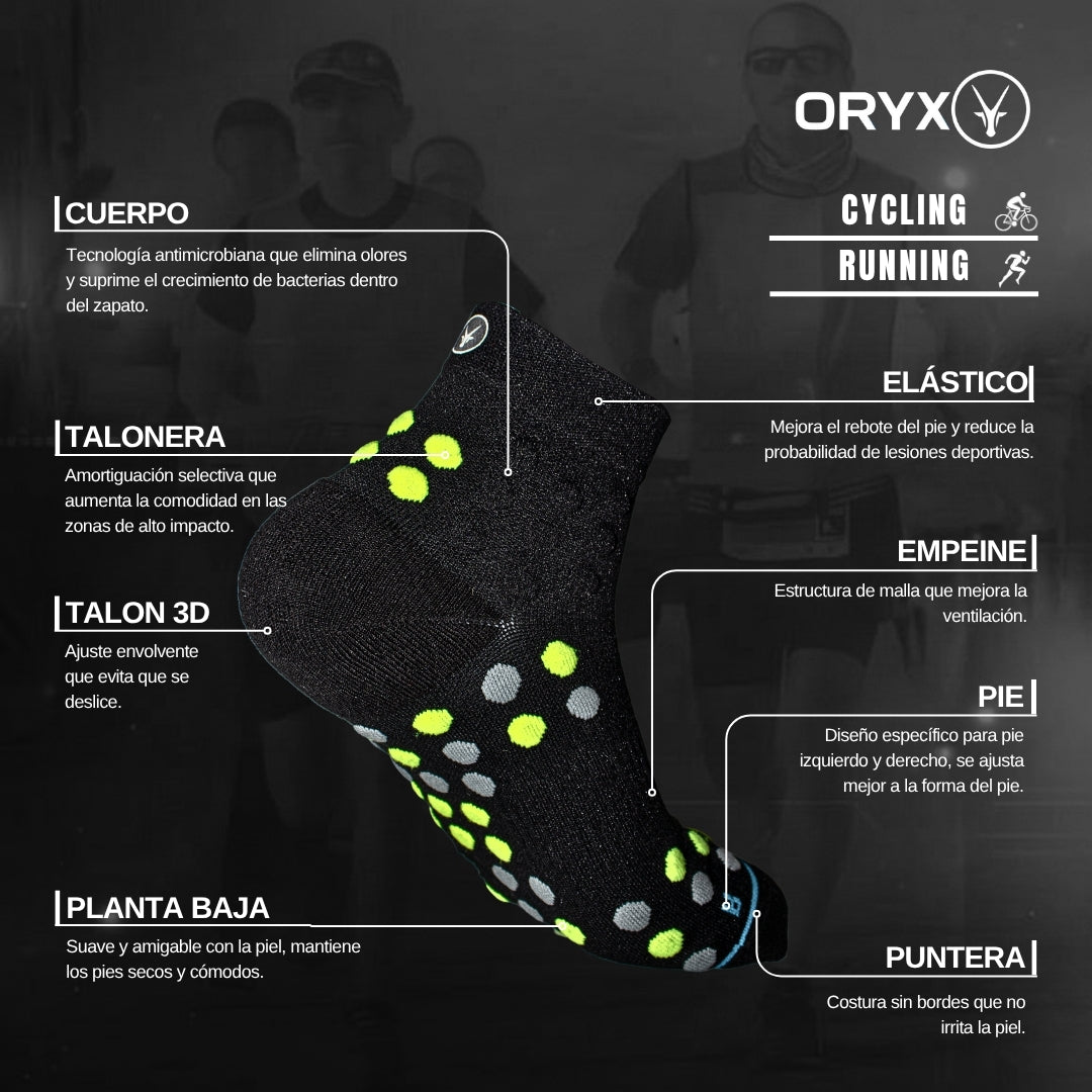 Calcetín Cycling / Running Negro