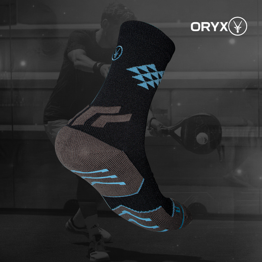 Calcetín Antislip / Crossfit / Racket Sports Negro