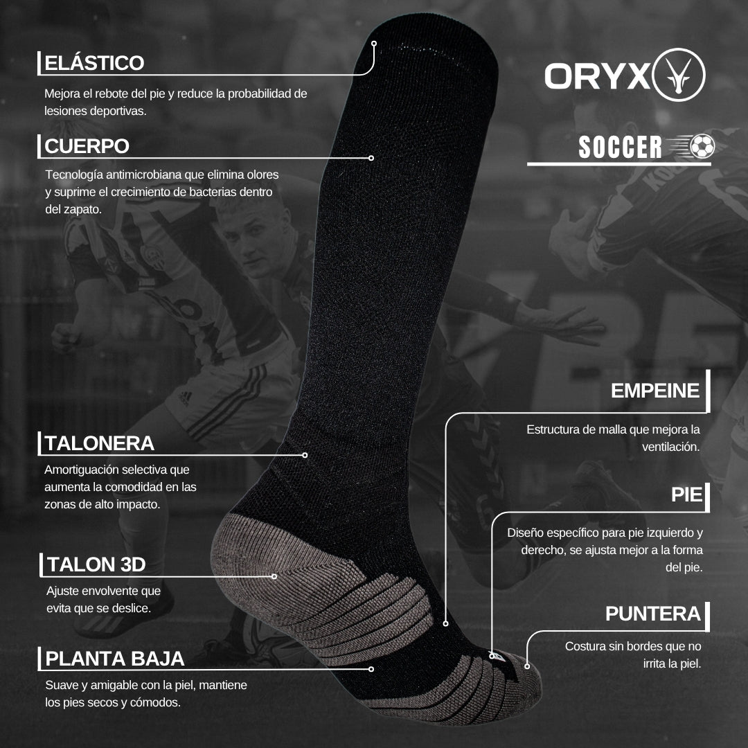 Calcetín Fútbol / Soccer Negro