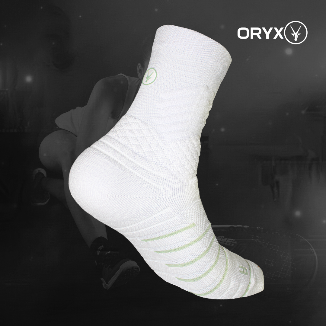 Calcetín HIIT / Crossfit / Racket Sports Blanco