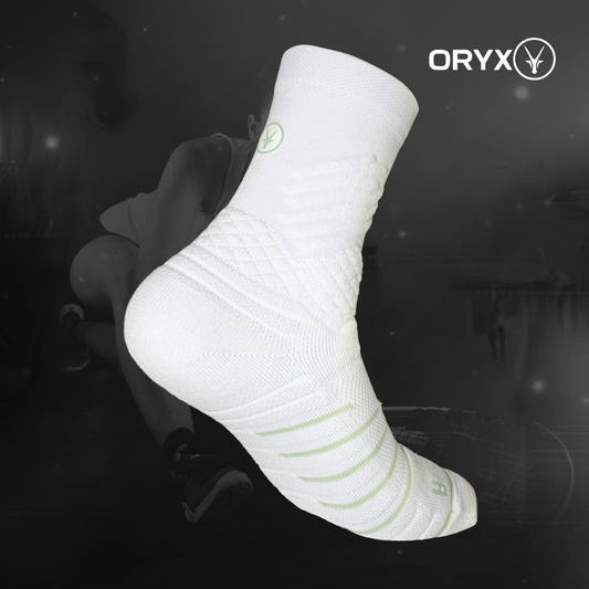 Calcetín HIIT / Crossfit / Racket Sports Blanco