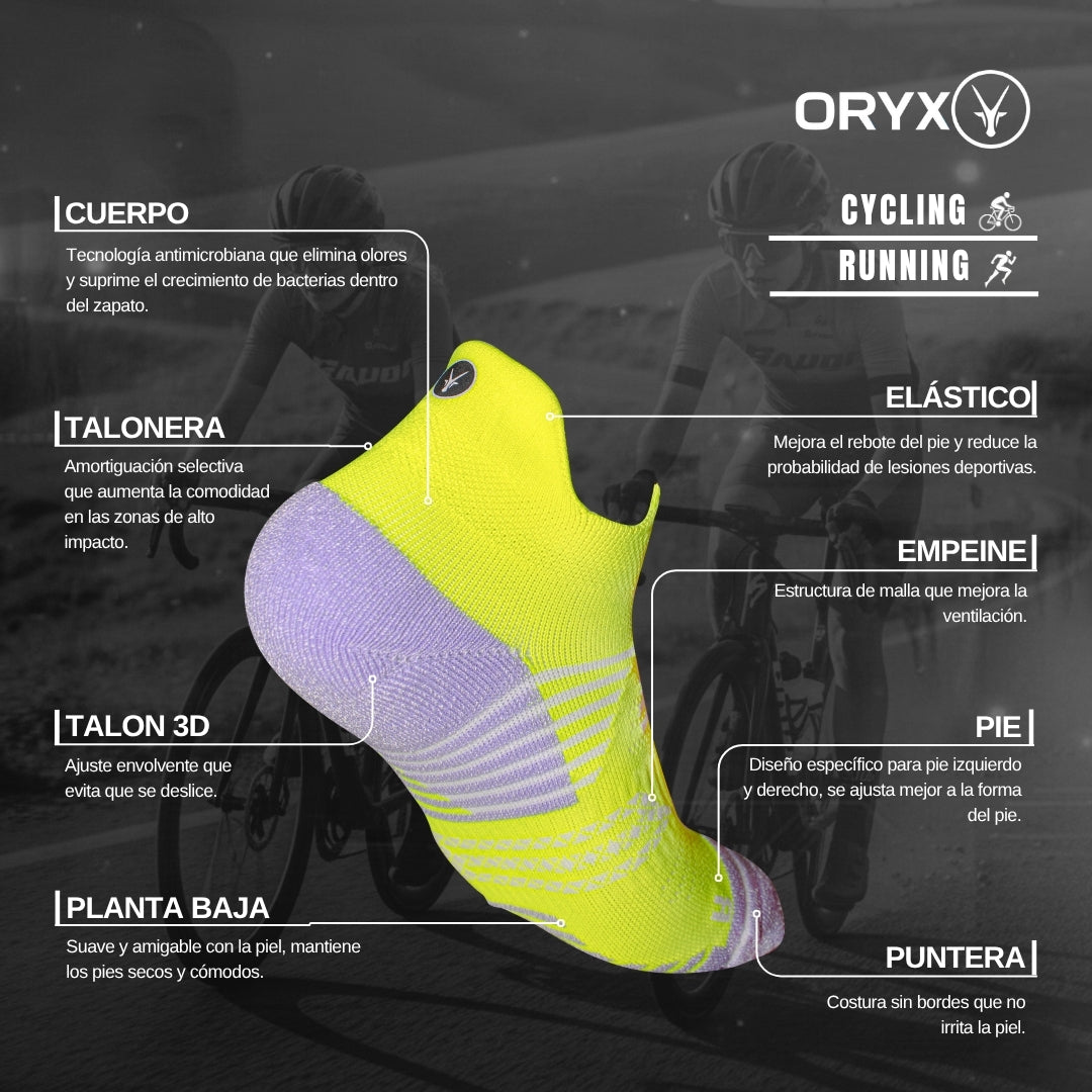 Calcetín Cycling / Running Verde Lima