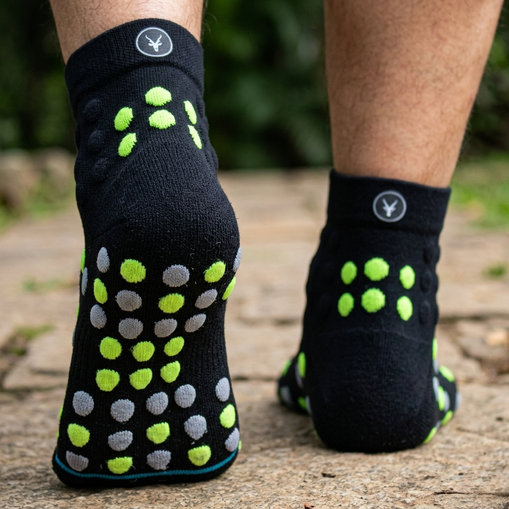 Calcetín Low Cut Dots + Logo Reflectivo