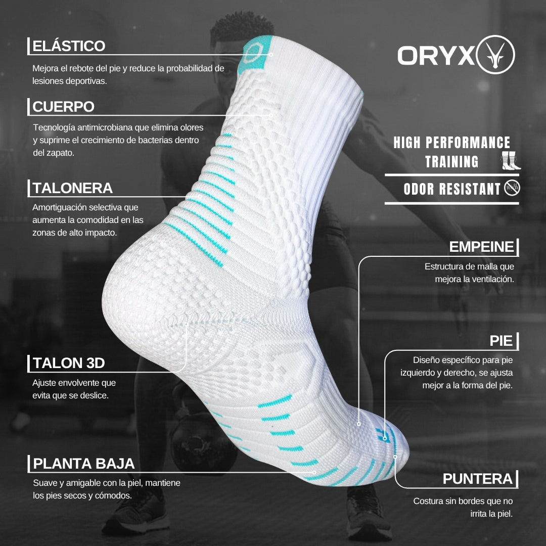 Calcetín Performance Training Blanco