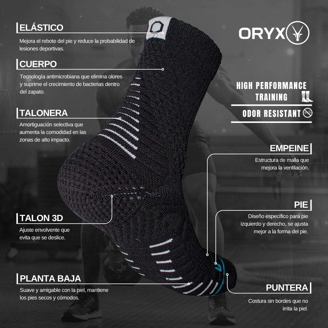 Calcetín Performance Training Negro