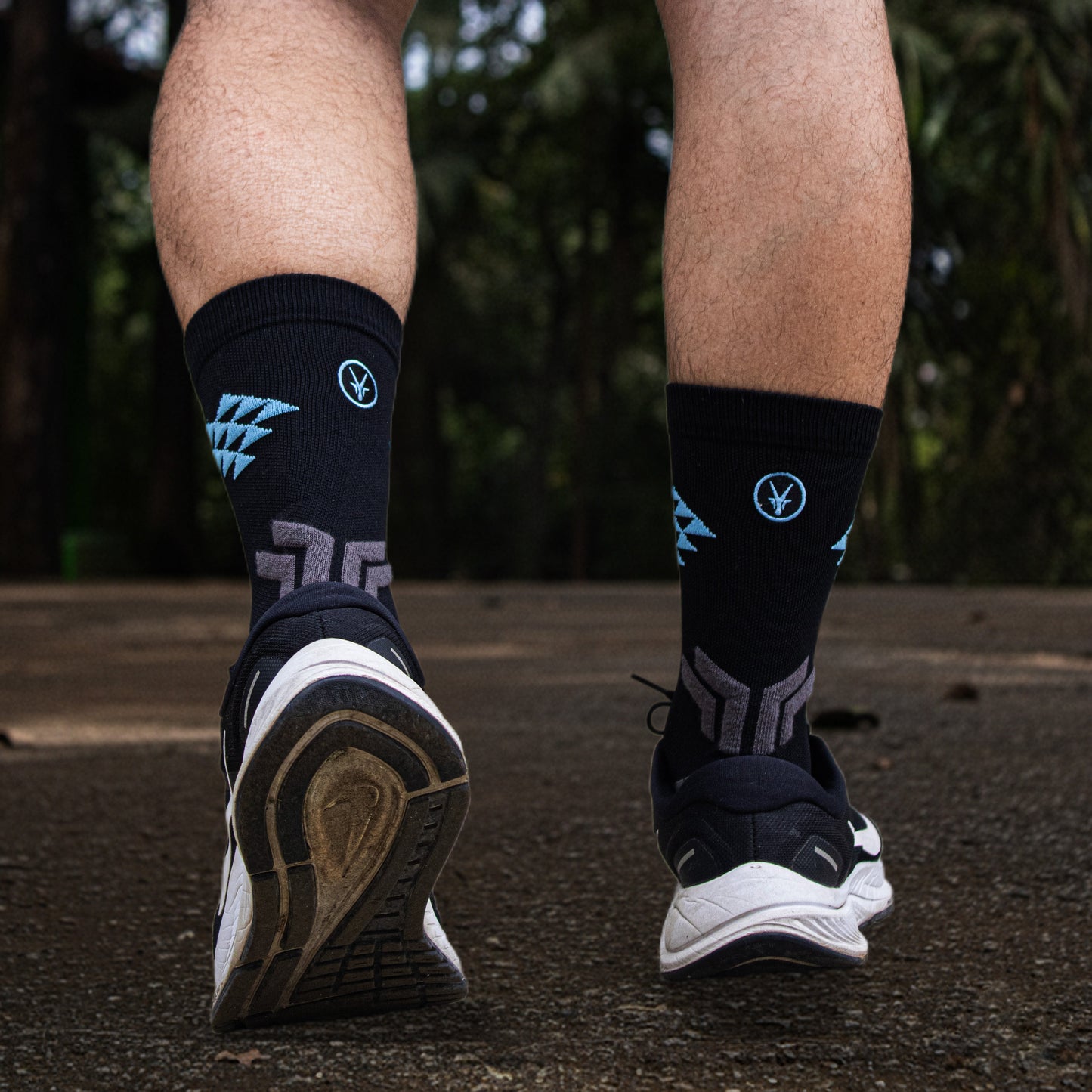 Calcetín Antislip / Crossfit / Racket Sports Negro