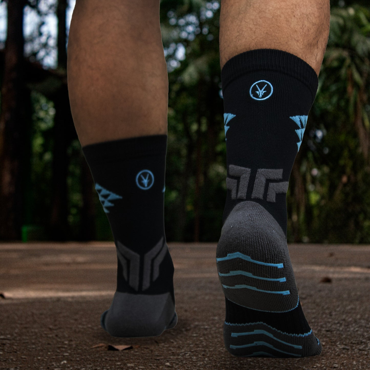 Calcetín Antislip / Crossfit / Racket Sports Negro