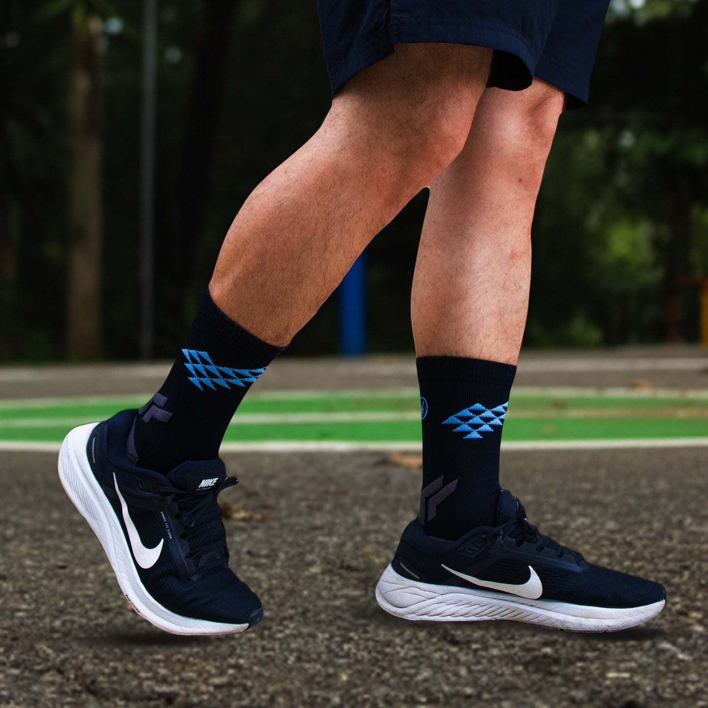 Calcetín Antislip / Crossfit / Racket Sports Negro