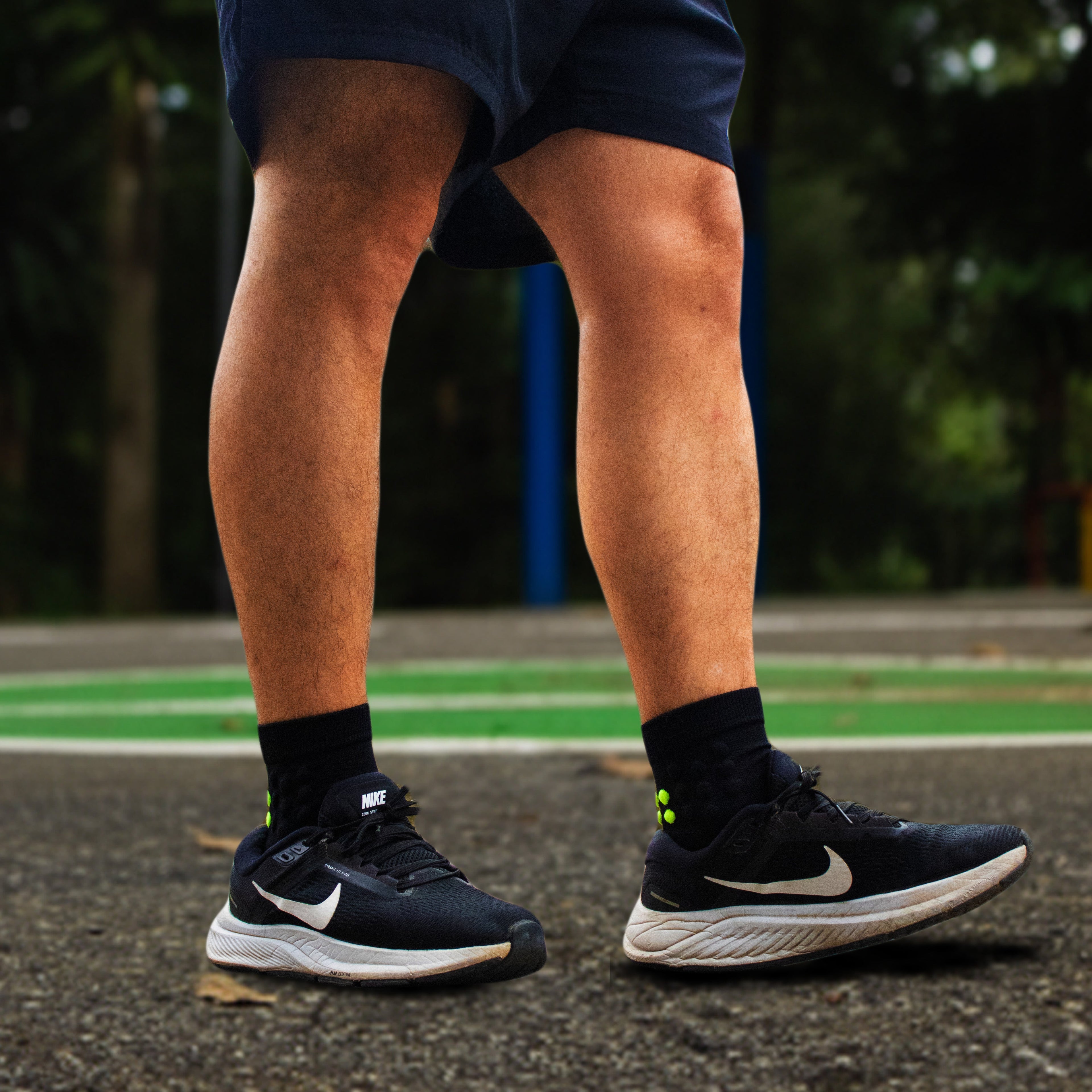 Calcetín Low Cut Dots + Logo Reflectivo