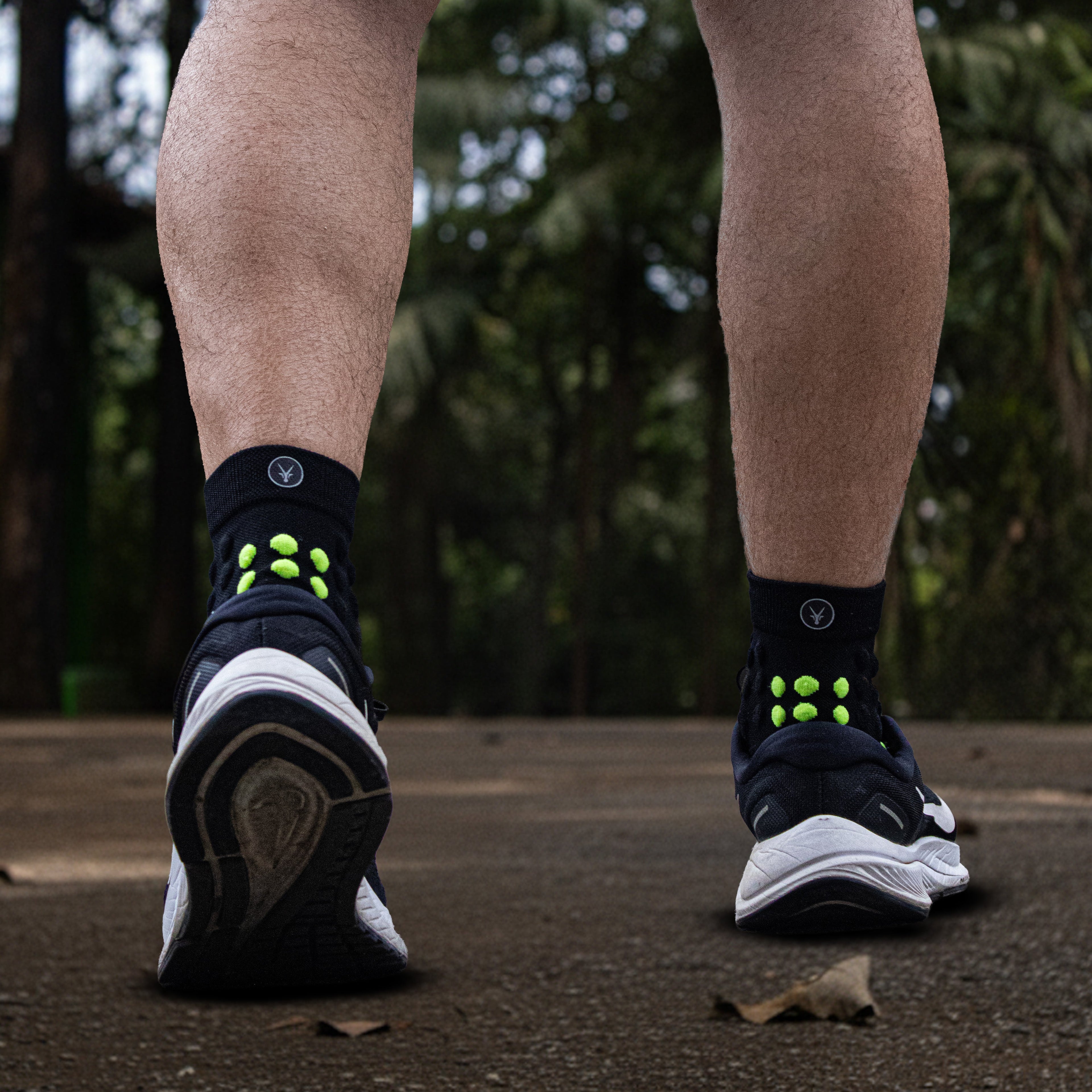 Calcetín Low Cut Dots + Logo Reflectivo